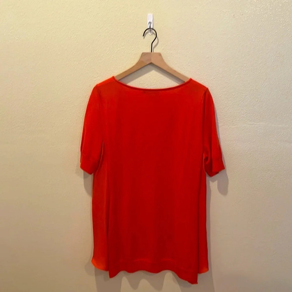 St.John Women's Medium Top wool/silk orange - Picture 3 of 7